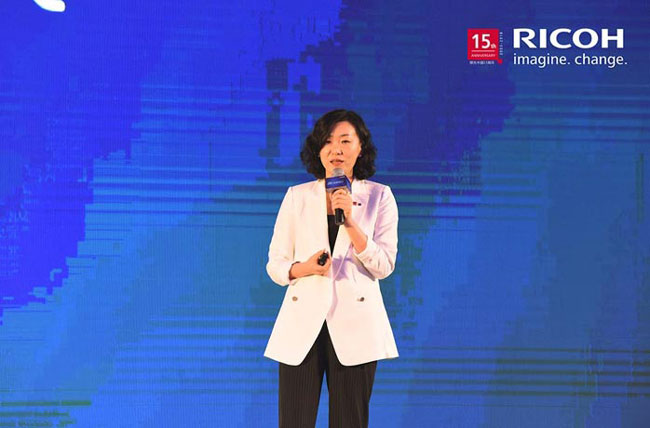 理光（中國）市場(chǎng)部 副總經(jīng)理 曹昀婷女士